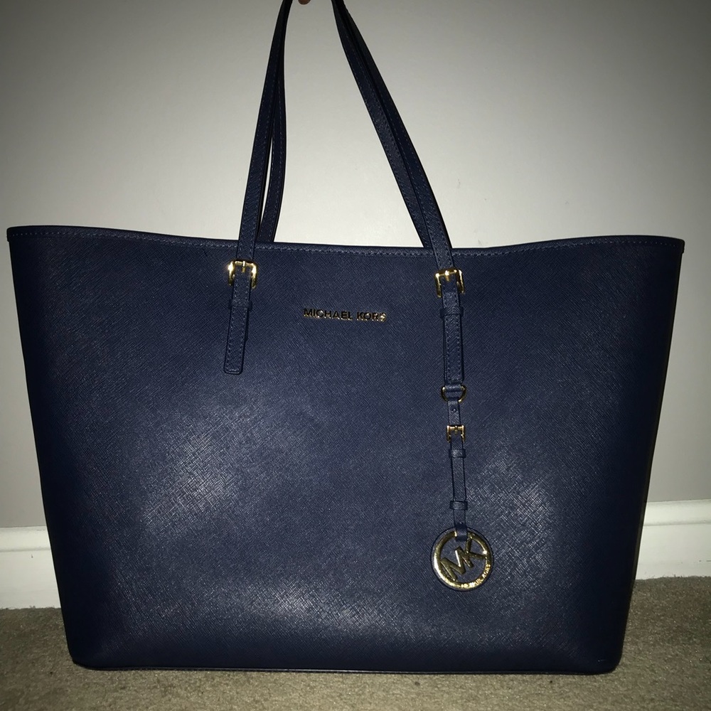 Michael Kors Navy Jet Setter Tote